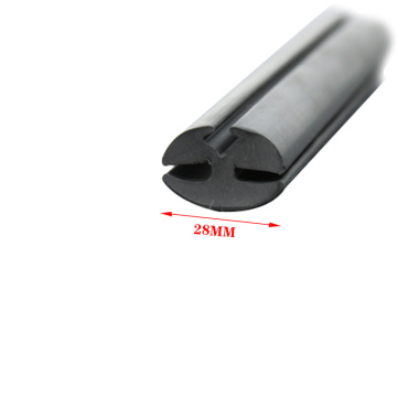 factory sales three-port glass windshield EPDM rubber sealing strip